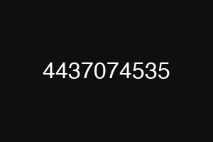 4437074535