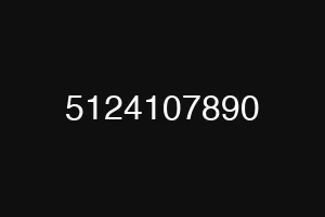 5124107890
