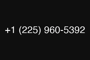 +1 (225) 960-5392