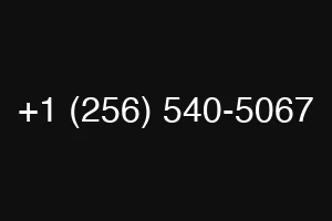 +1 (256) 540-5067