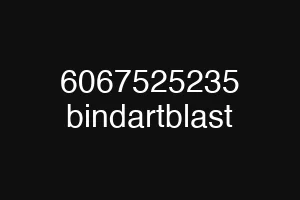 6067525235 bindartblast